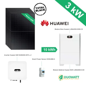 kit fotovoltaico 3kW accumulo 10kWh Huawei