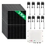kit fotovoltaico 3kw inverter solaredge