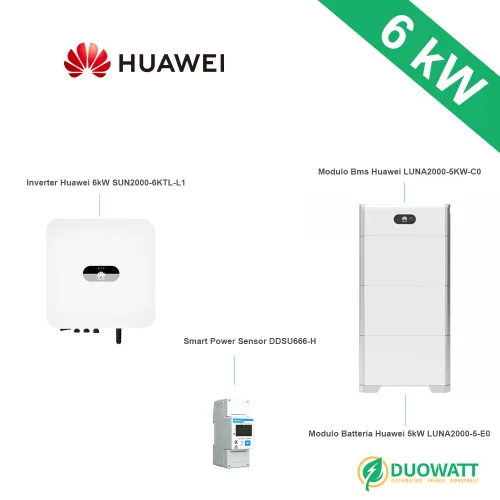 kit fotovoltaico 6kW accumulo 15kW Kit huawei