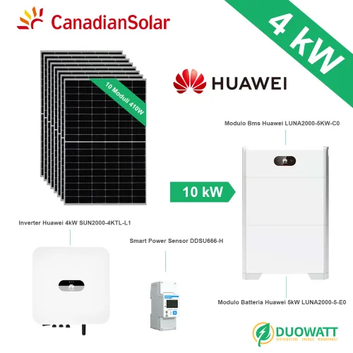 kit fotovoltaico 4kw accumulo 10kw huawei