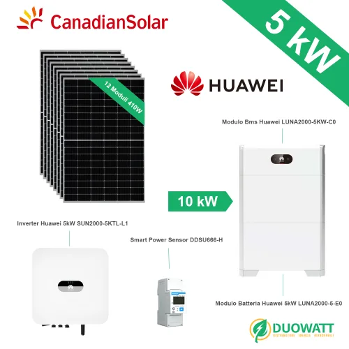 kit fotovoltaico 5kW con accumulo 10kWh Huawei