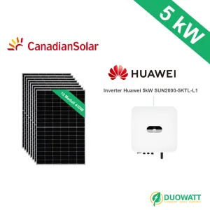 kit fotovoltaico 5kw huawei